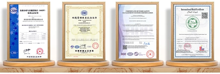Mitoquinone Mesylate certificates