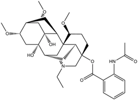 Lannaconitine structure